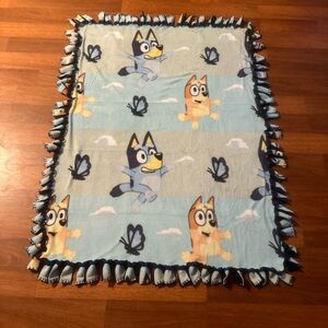 Handmade Bluey and Bingo Fleece Blanket